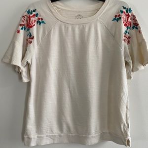 White blouse with embroidery